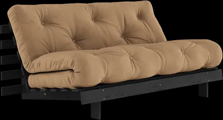 Karup Design Roots Bäddsoffa med Madrass Roots 160x200 Mocca/Svart Lackad