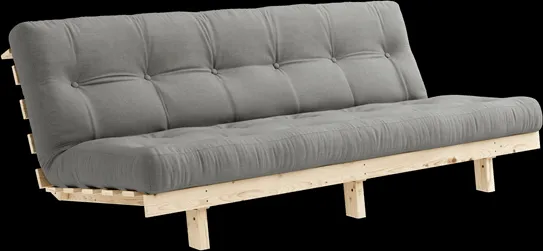 Karup Design Lean Bäddsoffa med Madrass Alpha 130x200 Grå/Raw
