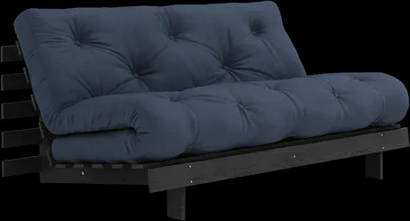 Karup Design Roots Bäddsoffa med Madrass Roots 160x200 Marinblå/Svart Lackad