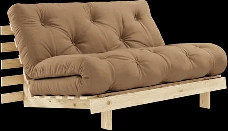 Karup Design Roots Bäddsoffa med Madrass 140x200 755 Mocca/Pine