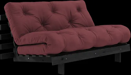 Karup Design Roots Bäddsoffa med Madrass Roots 140x200 Bordeaux/Svart Lackad